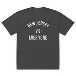 New Jersey vs Everybody Oversized faded t-shirt