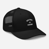 New Jersey vs Everyone Black Trucker Hat