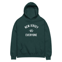 New Jersey vs Everyone Pine Green Oversized Unisex Hoodie